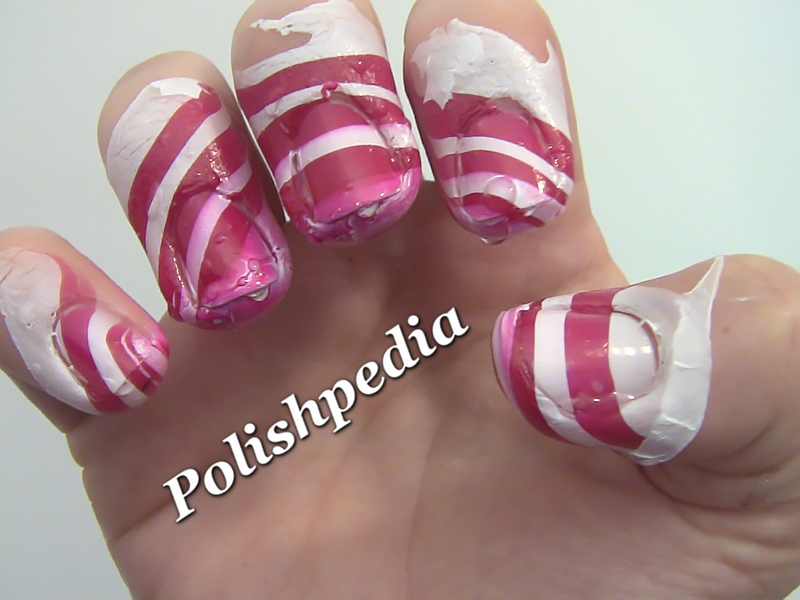 Candy Cane Nail Art Polishpedia Nail Art Nail Guide Shellac 