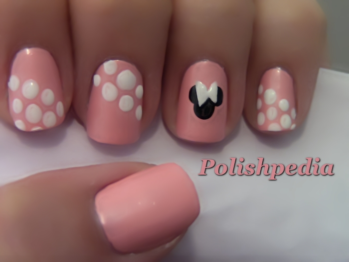 8. Minnie Mouse Nail Art Tutorial with Rhinestones - wide 3