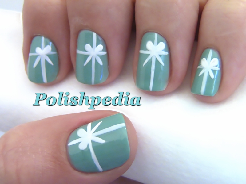Tiffany's Christmas Present Nail Art