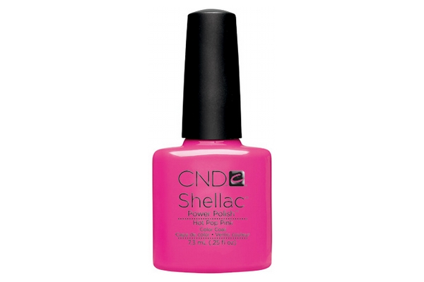 Hot Pop Pink Shellac Nail Polish