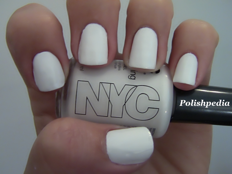 NYC White Nail Polish Swatch