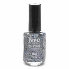 Starry Silver Glitter: NYC Nail Polish