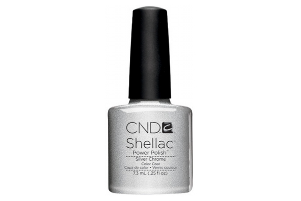 Silver Chrome Shellac Nail Polish