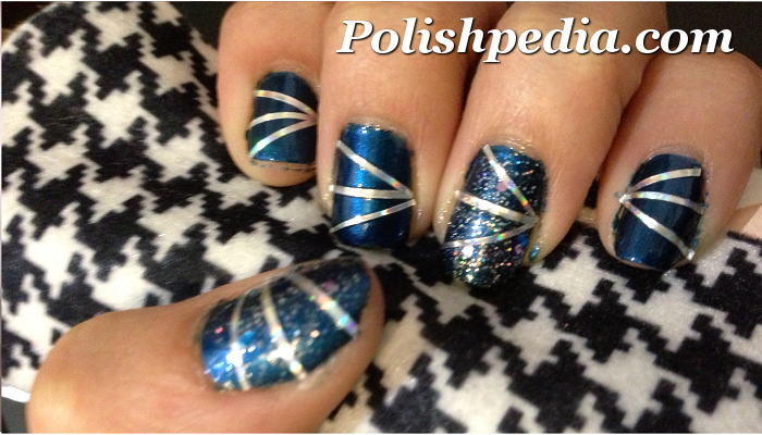Metallic Striping Tape Nails Tutorial | Polishpedia: Nail Art | Nail Guide  | Shellac Nails | Beauty Website